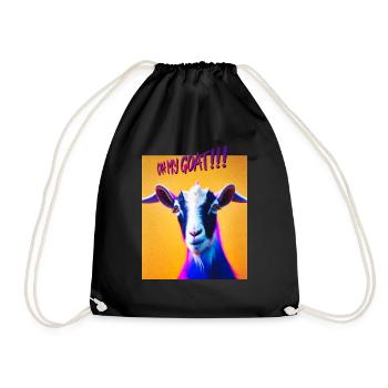 Oh my goat! (GMO) - Drawstring Bag - black - Front