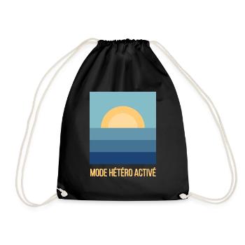 Mode Hétéro Activé Sunset - Sac de sport léger - noir - Devant