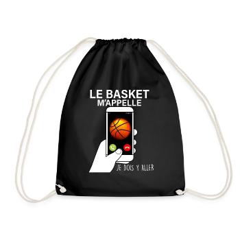 Basket Citation Humour Homme Ou Femme - Sac de sport léger - noir - Devant