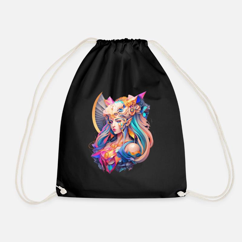 Glam Metal Sailor - Dramatic Pose - Drawstring Bag - black