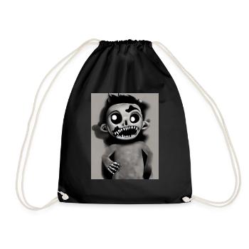Cute Cartoon Zombie Billy - Turnbeutel - Schwarz - Vorne