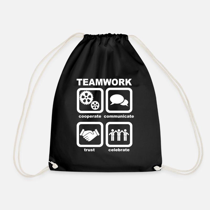 Teamwork - Turnbeutel - Schwarz