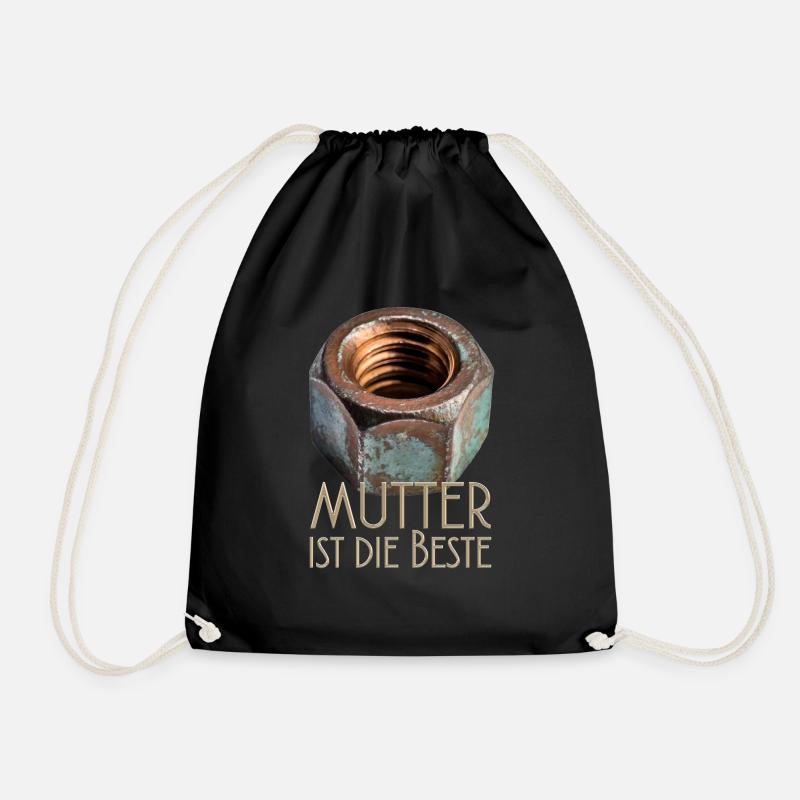 Mutter ist die Beste - Turnbeutel - Schwarz