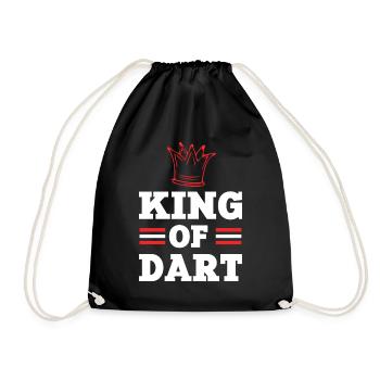 könig dart - Turnbeutel - Schwarz - Vorne