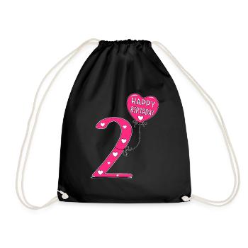 2 anniversaire Happy Birthady - Sac de sport léger - noir - Devant