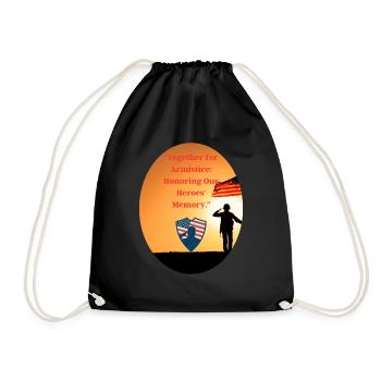 Veterans, veterans, armistice. - Drawstring Bag - black - Front