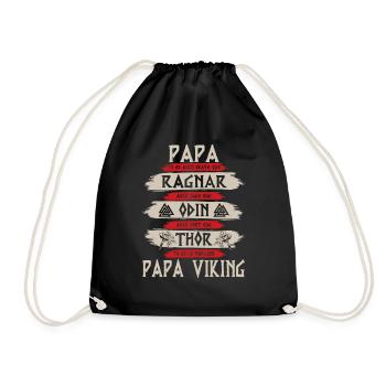 Papa Viking - Mythologie celtique des Vikings - Sac de sport léger - noir - Devant