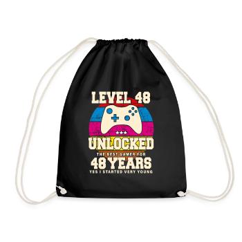 Original 1976 48 ans Niveau 48 Débloquer - Sac de sport léger - noir - Devant