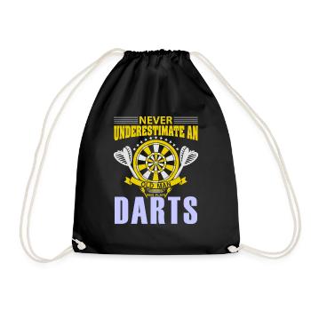 Darts Player Steeldart Funny Dart 180 Darts - Turnbeutel - Schwarz - Vorne