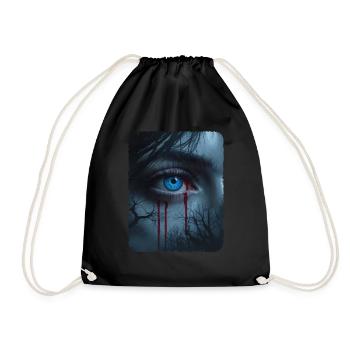 Mystery Blue Eye - Drawstring Bag - black - Front