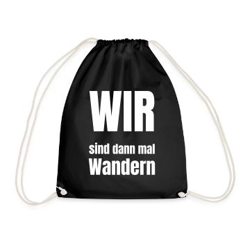 Nous irons faire de la randonnée alors - Sac de sport léger - noir - Devant
