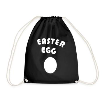 Easter Egg - Turnbeutel - Schwarz - Vorne