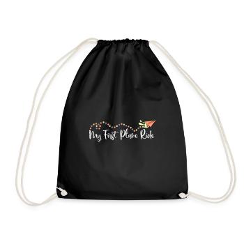 My First Plane Ride 30 - Turnbeutel - Schwarz - Vorne