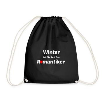 Winter Romantiker Romantisch - Turnbeutel - Schwarz - Vorne