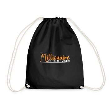 Millionaire Club Member 37 - Turnbeutel - Schwarz - Vorne