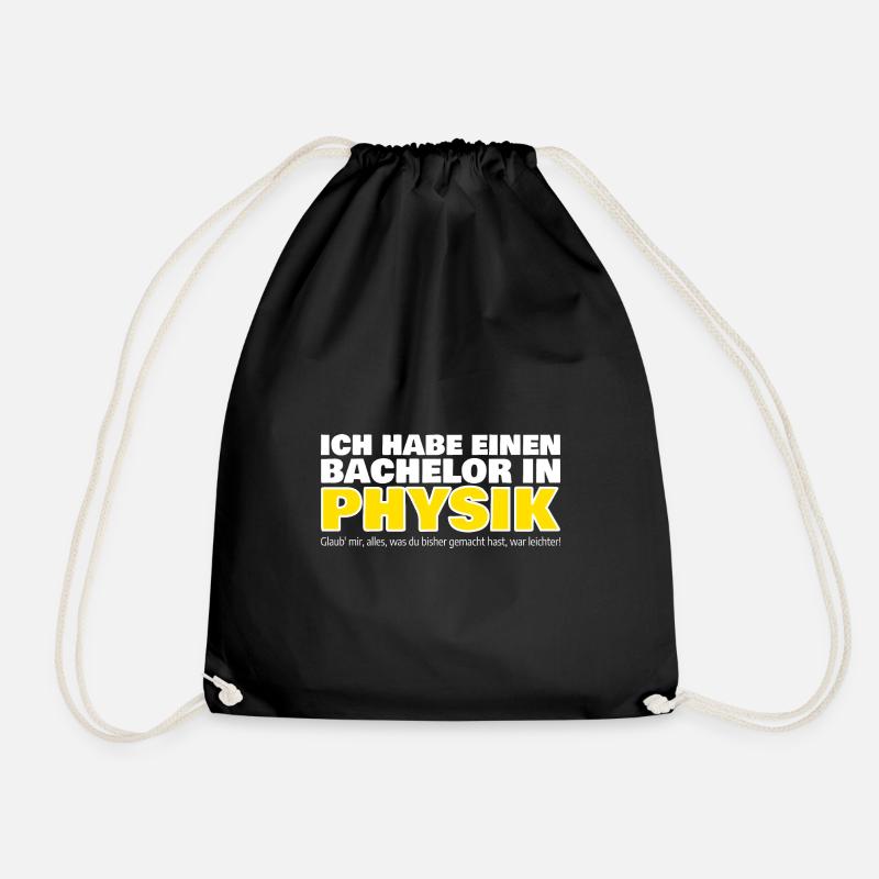 Physiker Bachelor Physiklehrer Geschenkidee lustig - Turnbeutel - Schwarz