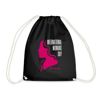 Journée internationale de la femme 8 mars - Sac de sport léger - noir - Devant