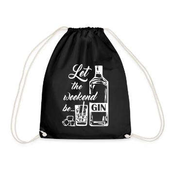 Que le week-end soit du gin. Boisson, GIN, Week-end - Sac de sport léger - noir - Devant