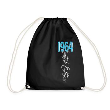 1964 Vintage anniversaire drôles dictons - Sac de sport léger - noir - Devant