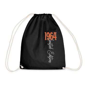 1964 Vintage anniversaire drôles dictons - Sac de sport léger - noir - Devant
