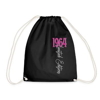 1964 Vintage anniversaire drôles dictons - Sac de sport léger - noir - Devant