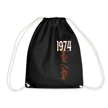 1974 Vintage anniversaire drôles dictons - Sac de sport léger - noir - Devant