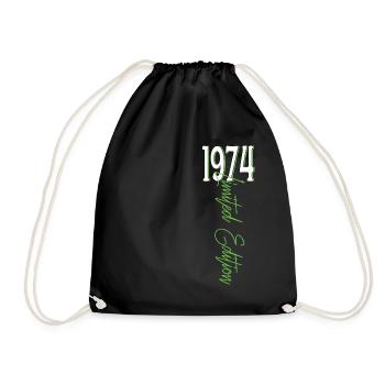 1974 Vintage anniversaire drôles dictons - Sac de sport léger - noir - Devant