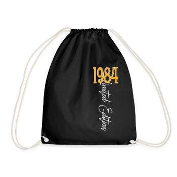 1984 Vintage anniversaire drôles dictons - Sac de sport léger - noir - Devant