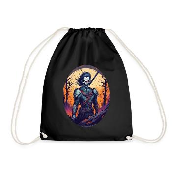 Gruseliges Halloween-partykostüm, Zombie-krieger - Sac de sport léger - noir - Devant