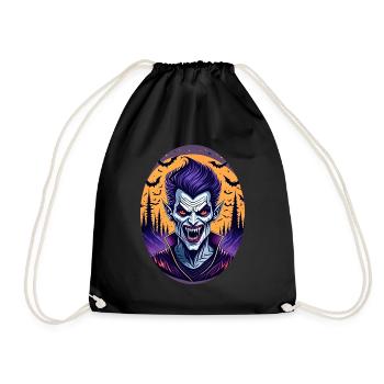 Gruseliges Fête d’Halloween Kostüm Vampir - Sac de sport léger - noir - Devant
