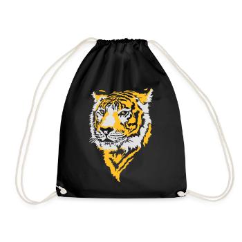 Tiger, Tigre - Turnbeutel - Schwarz - Vorne