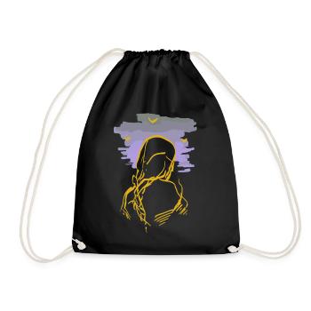 sorcière - Sac de sport léger - noir - Devant