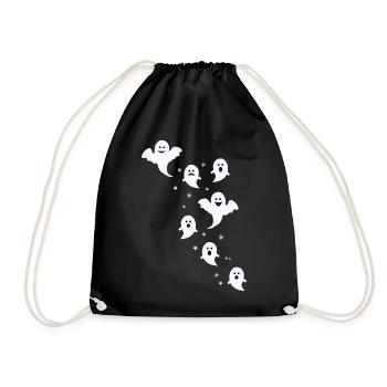 Fantômes Fantômes Ghost Hour Cadeau effrayant - Sac de sport léger - noir - Devant