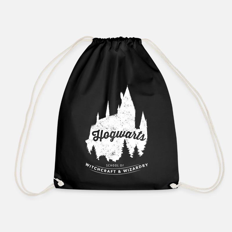 Harry Potter Hogwarts School - Drawstring Bag - black