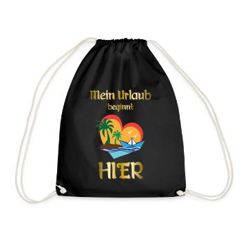 MES VACANCES COMMENCENT ICI * VACANCES * VACANCES - Sac de sport léger - noir - Devant