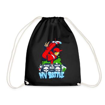 Breakdance B-Boy Streetdance Design Hip Hop Danse - Sac de sport léger - noir - Devant