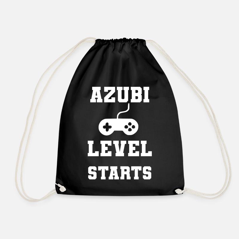 Azubi level starts - Turnbeutel - Schwarz