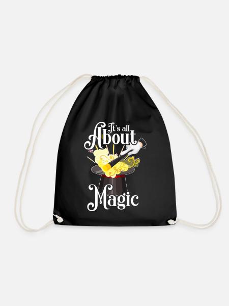 Wizard Spells Spell Magic World - Drawstring Bag - black