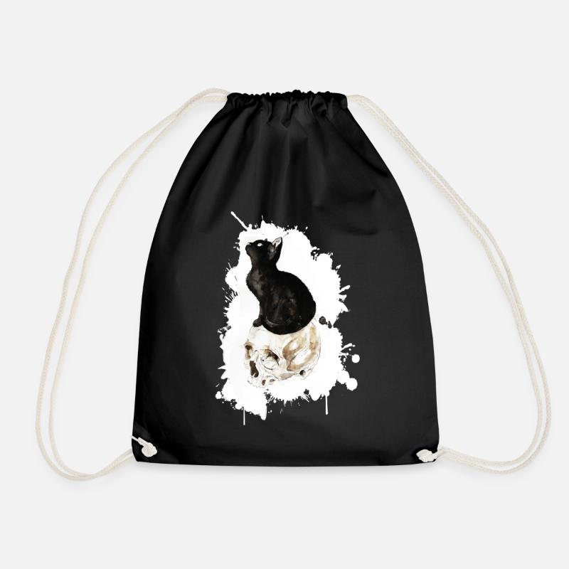 Katze - Turnbeutel - Schwarz