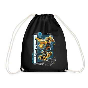Transformers Earth Spark Autobot Bumblebee - Drawstring Bag - black - Front