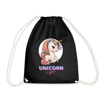 Einhorn-Trupp - Turnbeutel - Schwarz - Vorne