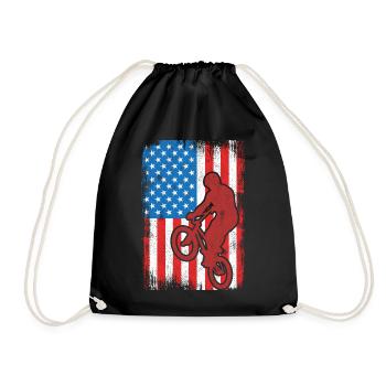 BMX USA - Turnbeutel - Schwarz - Vorne