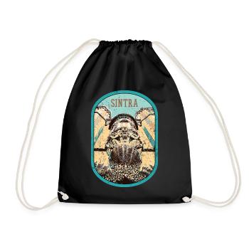 Illustration Entrance Pena Palace, Sintra, Portugal - Drawstring Bag - black - Front