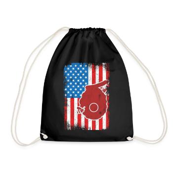 Apiculteur américain patriote - Sac de sport léger - noir - Devant