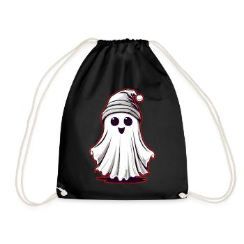 Mignon petit croque-mitaine avec casquette - Sac de sport léger - noir - Devant