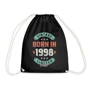 Millésime né en 1998 - Sac de sport léger - noir - Devant