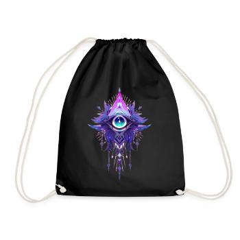 Dreamcatcher #7 - Drawstring Bag - black - Front