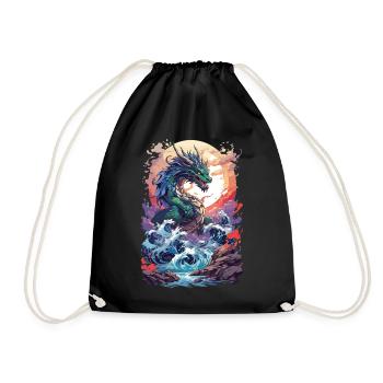 Mystic Sea Dragon : Manga d’anime - Sac de sport léger - noir - Devant