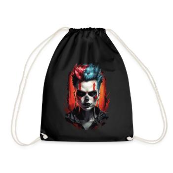 Gamer Girl : Élégance apocalyptique - Sac de sport léger - noir - Devant