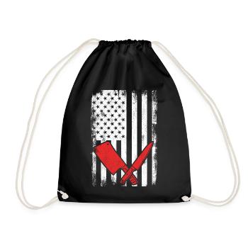 4 juillet Boucher aux États-Unis - Sac de sport léger - noir - Devant